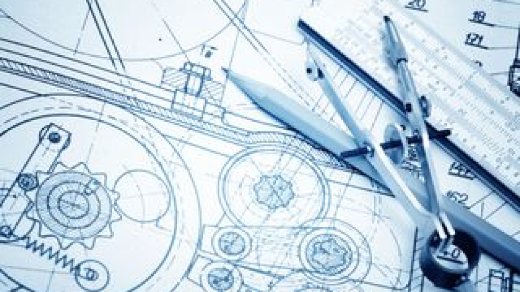 Photo of engineering blueprints